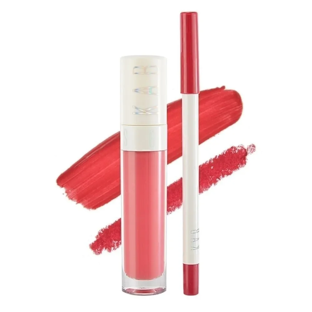 KAB cosmetics lip liner and gloss set